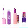 Kit Maquiagem Infantil Estojo Corajosa Com Batom Esmalte Gloss Adesivo Menina Magia de Princesa Sell - 6