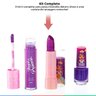 Kit Maquiagem Infantil Estojo Corajosa Com Batom Esmalte Gloss Adesivo Menina Magia de Princesa Sell - 2
