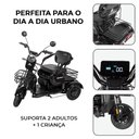 Ver imagem 3 de Triciclo Elétrico Motorizado 800w até 3 Lugares Dispensa Cnh Wehawk Mult 3 2025