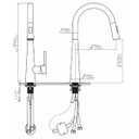 Ver imagem 2 de Torneira Monocomando Extensível Preto Fosco de Cozinha
