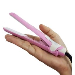 Mini Chapinha Portátil Bivolt Alisa e Ondula 17,5CM Rosa - 2