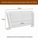 Ver mais imagens de Cama Japonesa com Cabeceira Casal Blind Haru Linho Cinza - Sallar Home