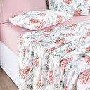 Ver imagem 2 de Jogo de Lençol King Cotton Select Estampado 200 Fios 4 Peças - Hortência - 80% Algodão 20% Poliéster