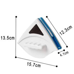 Limpador De Vidro Magnético Limpa Janela dos Dois Lados Dentro E Fora - Branco - 4