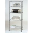 Ver imagem 2 de Estante Aço 5 Prateleiras Cromada Aramada 180 Cm