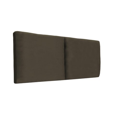 Cabeceira Módulos Cama Box Almofadada Luxo Suede Rbl:solteiro Painel/marrom