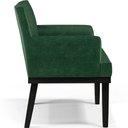 Ver imagem 7 de Kit 04 Poltronas Decorativas Sala de Estar Base Preto Beatriz W01 Facto Verde Musgo - Lyam Decor