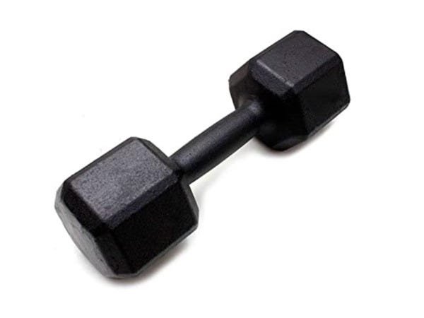 Peso Halter Pintado Para Musculação 10kg Preto Ferro - 2