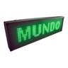 Painel de Led Letreiro Verde 68x20cm Usb e Temperatura - 1
