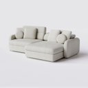 Ver imagem 1 de Sofá Denver 1,94m em Bouclé Alaska Natural - Home Mobily