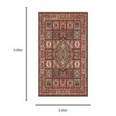 Ver imagem 3 de Tapete Persa Iraniano Vermelho 300x400cm para Sala Quarto e Hall