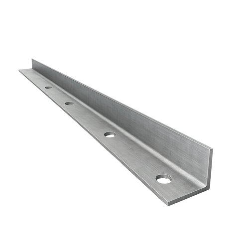 Kit 4 Suportes Cantoneira em L 25 Cm com Furos para Parafusar Zincado - Nv459l