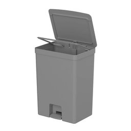 Lixeira com Pedal Trium 50 L Chumbo ou - 2
