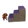 Escada Para Facilitar Cachorro Pet Subir Cama Sofá Marrom - 1