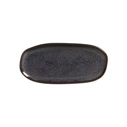 CONJUNTO C/ 4 TRAVESSAS OVAL RASA PEQUENA ORGÂNICO TITANIUM 23x11 cm - 1