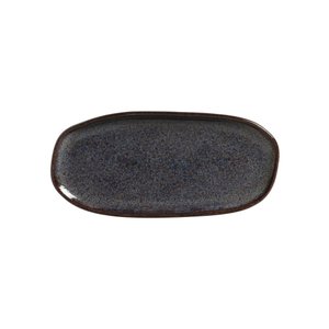 CONJUNTO C/ 4 TRAVESSAS OVAL RASA PEQUENA ORGÂNICO TITANIUM 23x11 cm