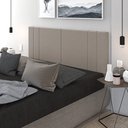 Ver imagem 1 de Cabeceira Para Cama Casal Tulipa 1,60 Estofada Suede Areia - Rede Móveis