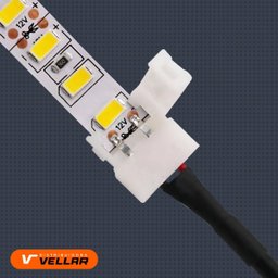 5 Conector Emenda P/ Fita Led 2 Vias Rabicho Fêmea P4 - 5
