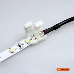 5 Conector Emenda P/ Fita Led 2 Vias Rabicho Fêmea P4 - 2
