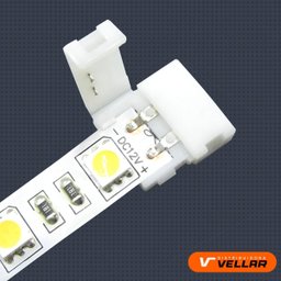 5 Conector Emenda P/ Fita Led 2 Vias Rabicho Fêmea P4 - 4