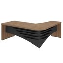 Ver imagem 2 de Mesa para Escritório em L Diretor Lado Esquerdo Nogal/preto