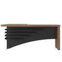 Ver imagem 6 de Mesa para Escritório em L Diretor Lado Esquerdo Nogal/preto
