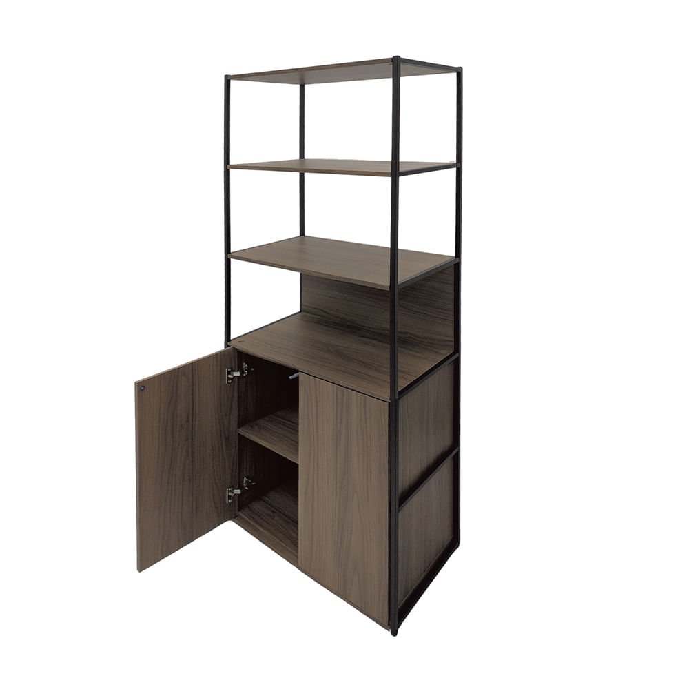 Estante Alta com Armário - Euro Shelf - 172,5ax63lx36p 711723 - 2