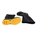 Ver imagem 2 de Bota Kadesh Impermeável Pvc Preta Solado Amarelo Com Forro:35/Preto