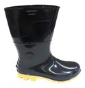 Ver imagem 3 de Bota Kadesh Impermeável Pvc Preta Solado Amarelo Com Forro:35/Preto