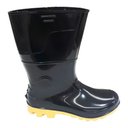 Ver imagem 3 de Bota Kadesh Impermeável Pvc Preta Solado Amarelo Com Forro:35/Preto