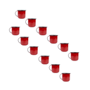 Ver imagem 1 de 12 Canecas Esmaltadas 160ml Vermelhas