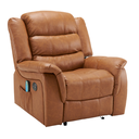 Ver imagem 2 de Poltrona do Papai Reclinável e Massagem Relaxante Elétrica Ocean Corino Premium Marrom