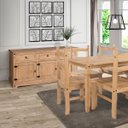 Ver mais imagens de Balcão Buffet de Madeira Maciça com 3 Portas e 3 Gavetas Marrom Antique