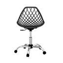 Ver imagem 2 de CADEIRA KAILA PP PRETO OFFICE CROMADA