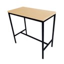 Ver imagem 3 de Conjunto Mesa Bistrô Industrial 1m Pinus 4 Banquetas Industrial Taburete