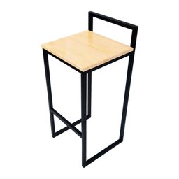 Conjunto Mesa Bistrô Industrial 1m Pinus 4 Banquetas Industrial Taburete - 2