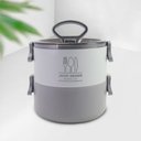 Ver imagem 4 de Pote Marmita de 2 Andares 1600 Ml - Joy Cinza