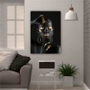 Ver imagem 3 de Quadro 85x60cm Mulher Negra Mão Rosto Dour Canvas