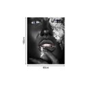 Ver imagem 3 de Quadro Sala Mulher Negra Prata Abstrata Canvas