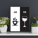 Ver imagem 1 de QUADRO 40X30CM CAFÉ VINHO MOLD PRETA