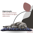 Ver imagem 7 de Colchonete de Pet Caminha Azul Para Cães e Gatos Impermeável Macio 70cm x 60cm