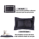 Ver imagem 5 de Colchonete de Pet Caminha Azul Para Cães e Gatos Impermeável Macio 70cm x 60cm