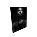 Ver imagem 3 de QUADRO 90X60CM 3PÇS MULHERES NEGRAS DOURADO CANVA