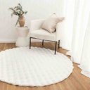 Ver imagem 1 de Tapete Pele Bubble Redondo 2,00 Branco Niazitex