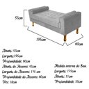 Ver imagem 4 de Recamier Félix King Size 195cm Linho Chumbo - Doce Sonho Móveis FELIXESPECIAL
