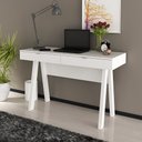Ver imagem 4 de Mesa Escrivaninha para Escritório Home Office ME4128 MDP Branco - Gran Belo
