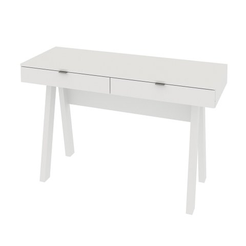 Mesa Escrivaninha para Escritório Home Office ME4128 MDP Branco - Gran Belo