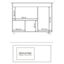 Ver imagem 5 de Balcão para Cooktop Ana 4 Bocas - Savana/preto