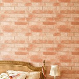 Papel de Parede Tijolo - Marrom Claro / Rosado - Bobinex Natural - 1420 - 2
