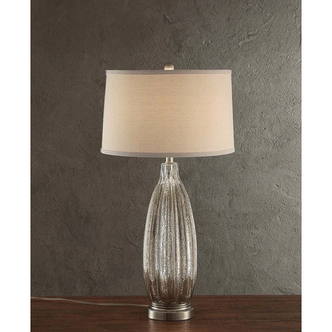 Abajur Luminária de Mesa Tarin de Vidro para Cabeceira de Cama, Salas e Quartos